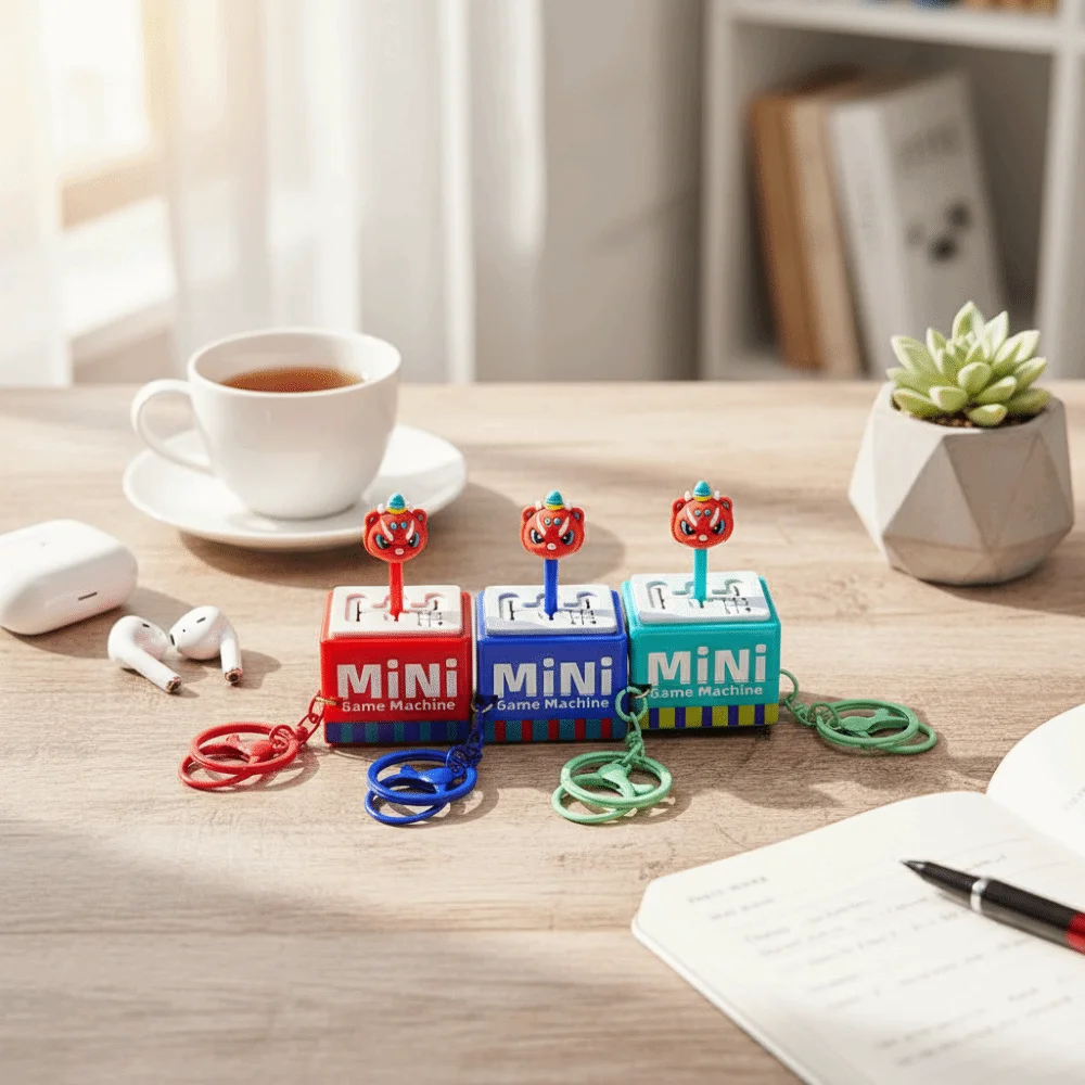 Portachiavi vocale con cambio elettronico Mini tester per assali Portachiavi con posizione dell'ingranaggio Portachiavi con pulsante sulla punta delle dita