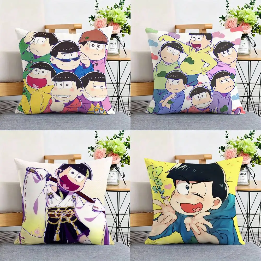 

Anime Mr Osomatsu line Anime Double-sided print Pillow Case Cushion Cover Throw Pillow Case For Car Sofa