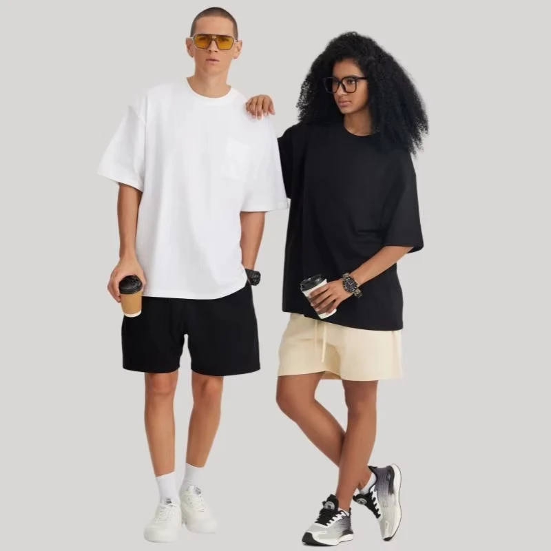 تي شيرت صيفي كبير الحجم من WAVLATII للنساء والرجال بني غير رسمي ملابس الشارع الكورية تي شيرت للجنسين أساسي متين للشباب ملابس علوية رائعة