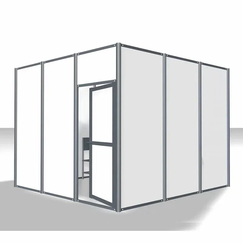 Movable Room dividers partition wall Customized Aluminum Frame Glass or Wooden Type Interior Modular  Office Wooden Door