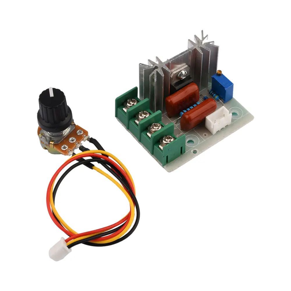 AC50-220V 2000W SCR Electric Voltage Regulator Module Voltage Transformer Switch Temperature/Motor Speed Controller Light Dimmer