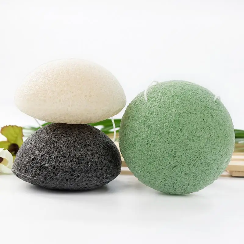 Natural Konjac Cosmetic Puff Facial Cleaning Sponge Facial Care Face Makeup Remove Tools