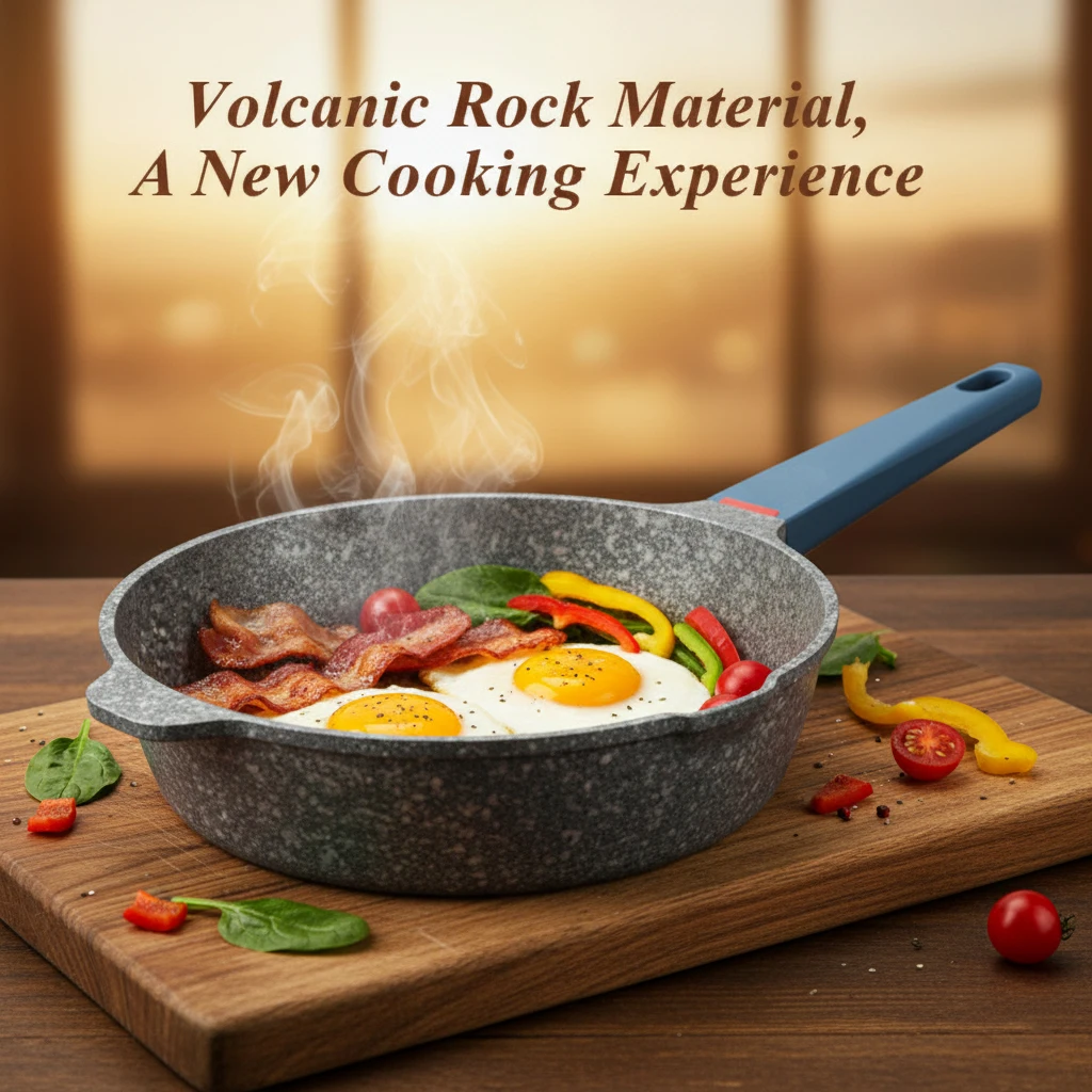 

Сковорода с антипригарным покрытием из вулканических камней, фритюрница 24/28 см, фритюрница для приготовления стейка, индукционная газовая плита, сковорода, посуда для кухни