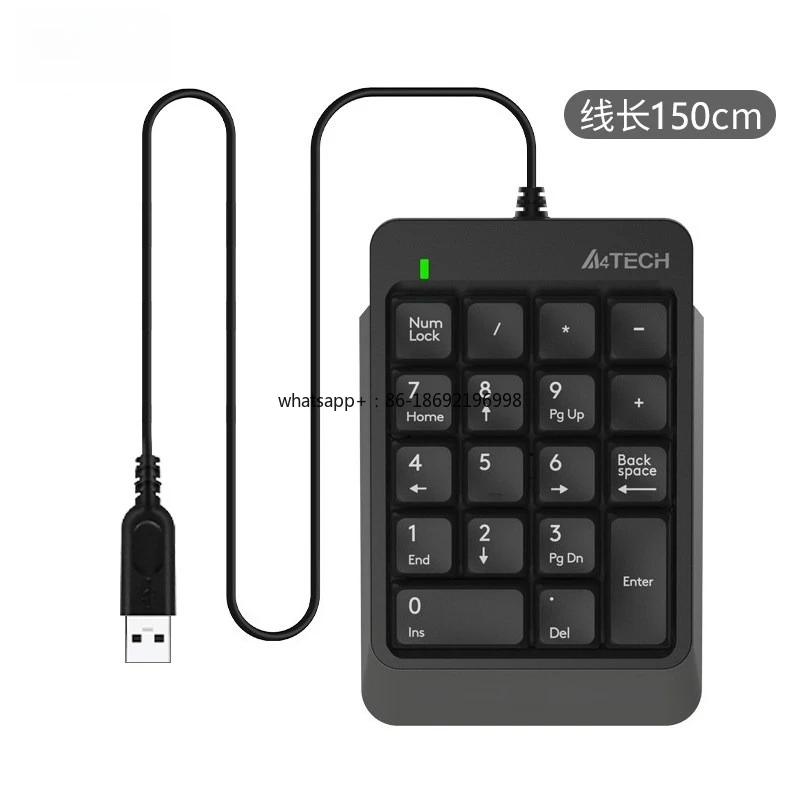 Teclado Numérico FK13P, Teclado Externo con Cable para Portátil, Contabilidad, Finanzas, Cajero, USB