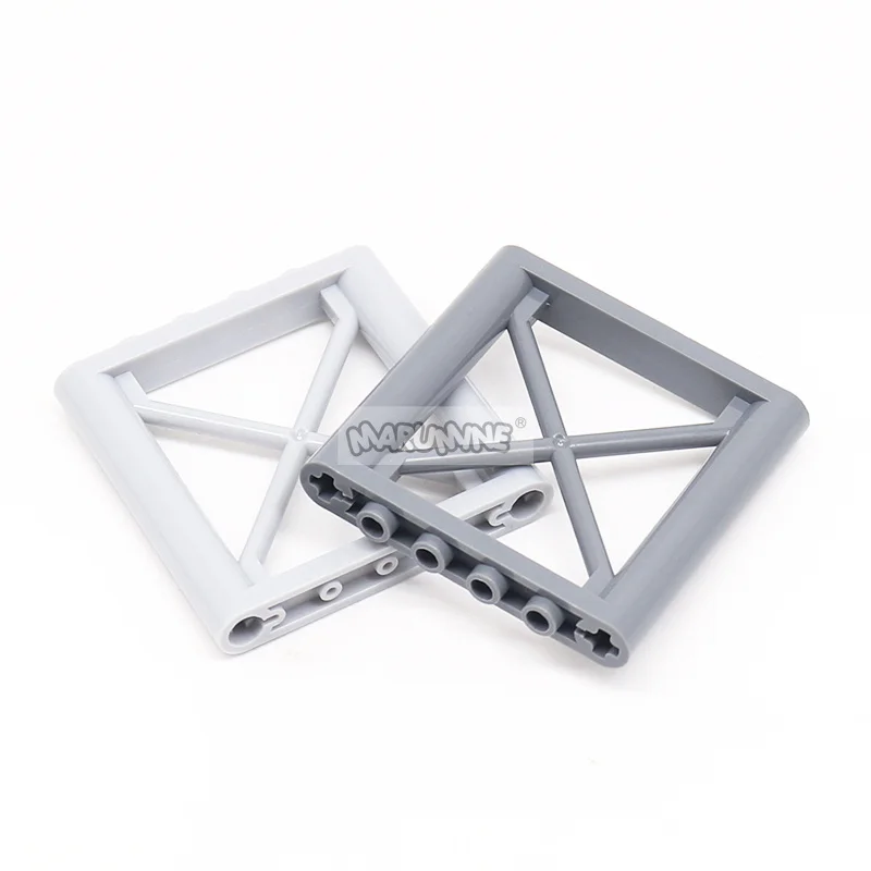 Marumine 5PCS 1x6x5 กรอบ Girder MOC ทหารฉาก Wall Building Blocks ใช้งานร่วมกับ 64448 DIY ราวประกอบของเล่น