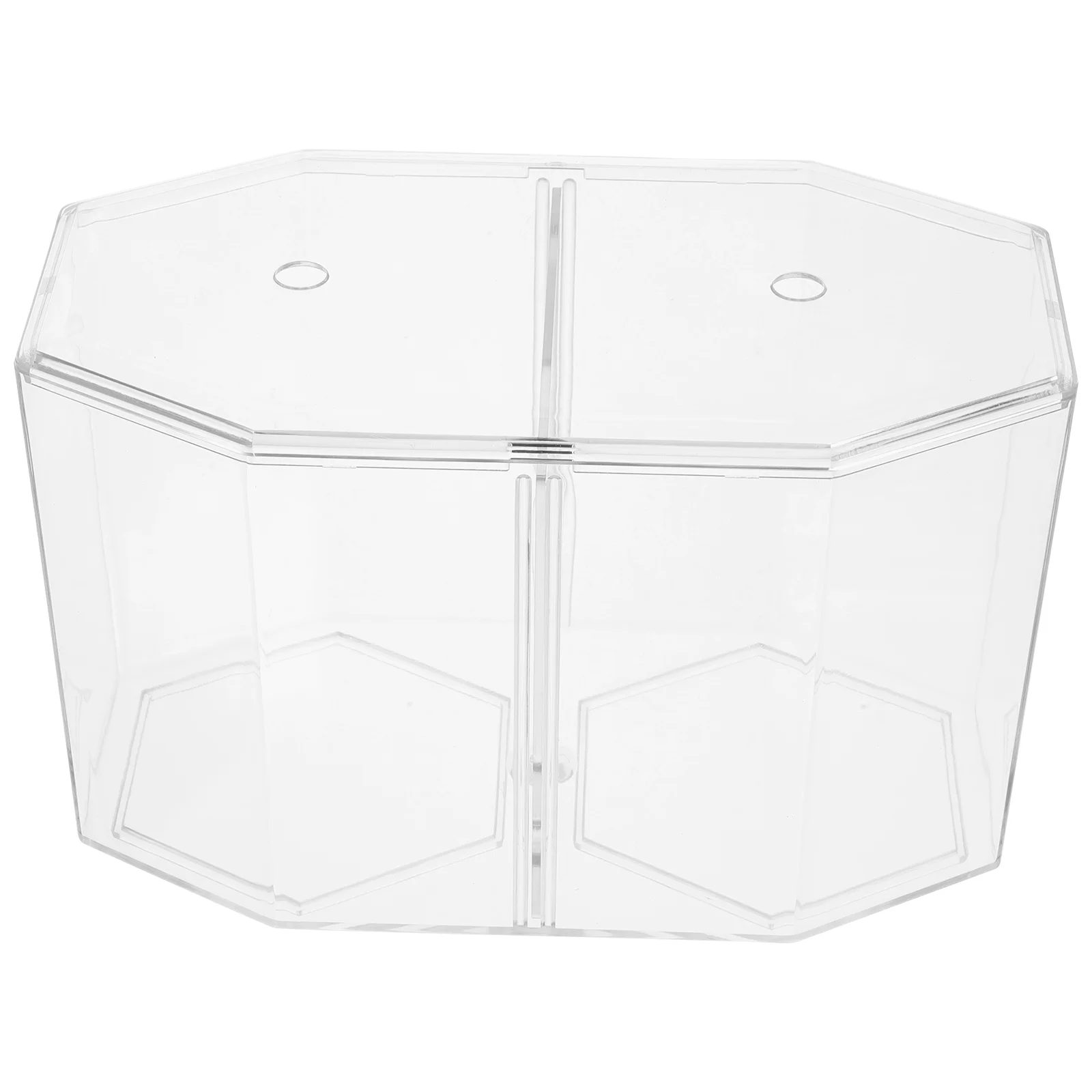 

Octagonal Fish Tank Household Breeding Aquarium Accessory Clear Container Divider Tanks Small Octopus