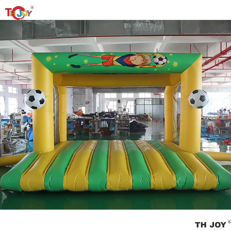 Cible de but de football gonflable 4x3m, jeu de Sport de carnaval de tir gonflable à vendre