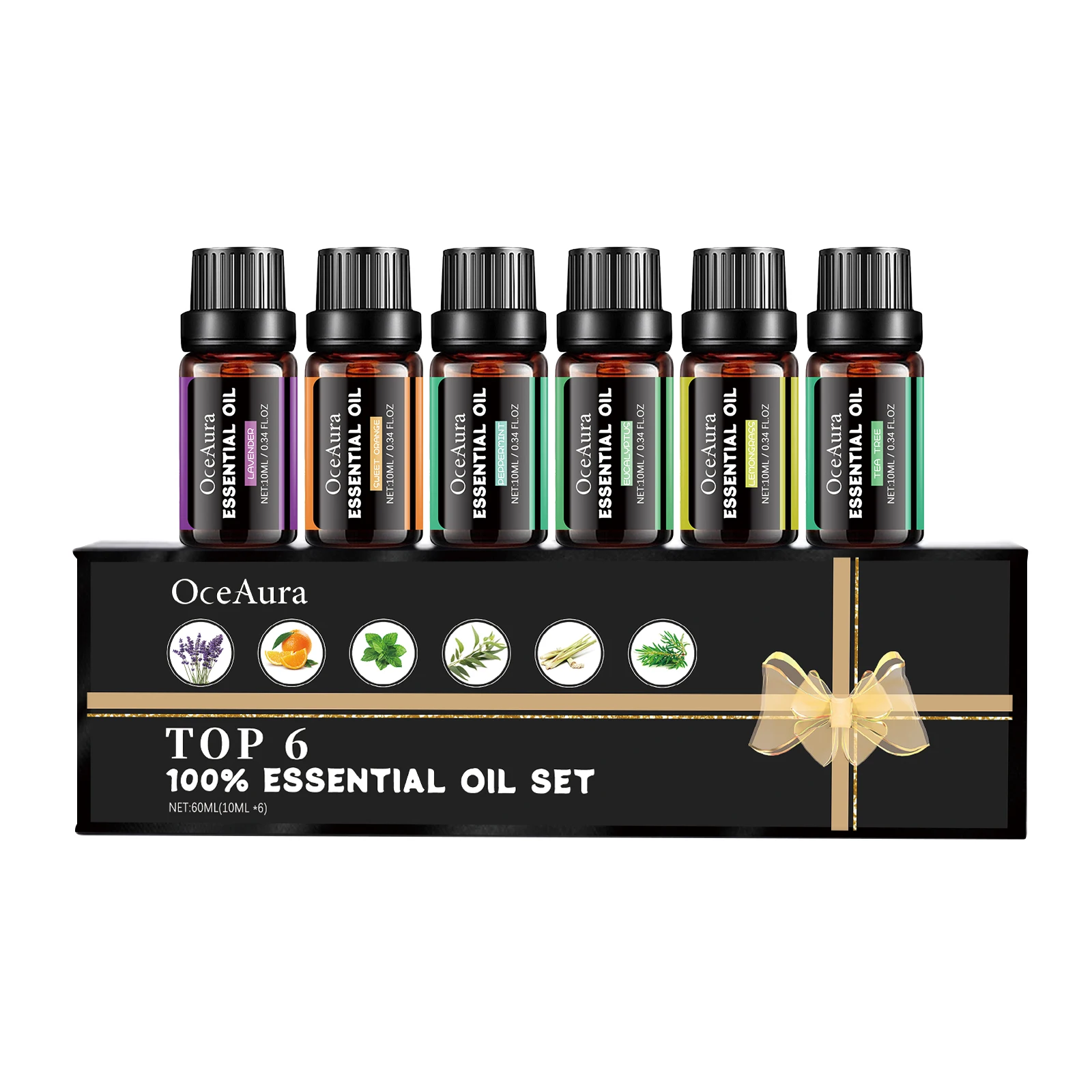 

OceAura Essential Oil Set Relieve Body Fatigue Moisturize Dry Skin Lock Water Hydrating Essential Oil