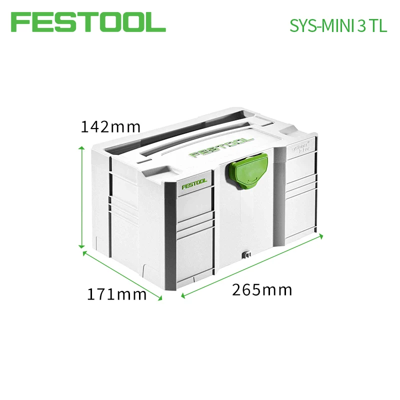 FESTOOL Systainer Port Multifunctional Car Household Hardware Accessories Storage Box MINI-Systainer SYS-MINI 1 TL TRA SYS3 M112