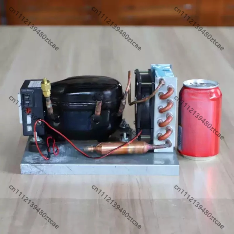 DC Refrigeration Compressor Condensing Unit, Cooling Condenser Assembly For Vehicle Car Fridge Freezer Modding Spare Part