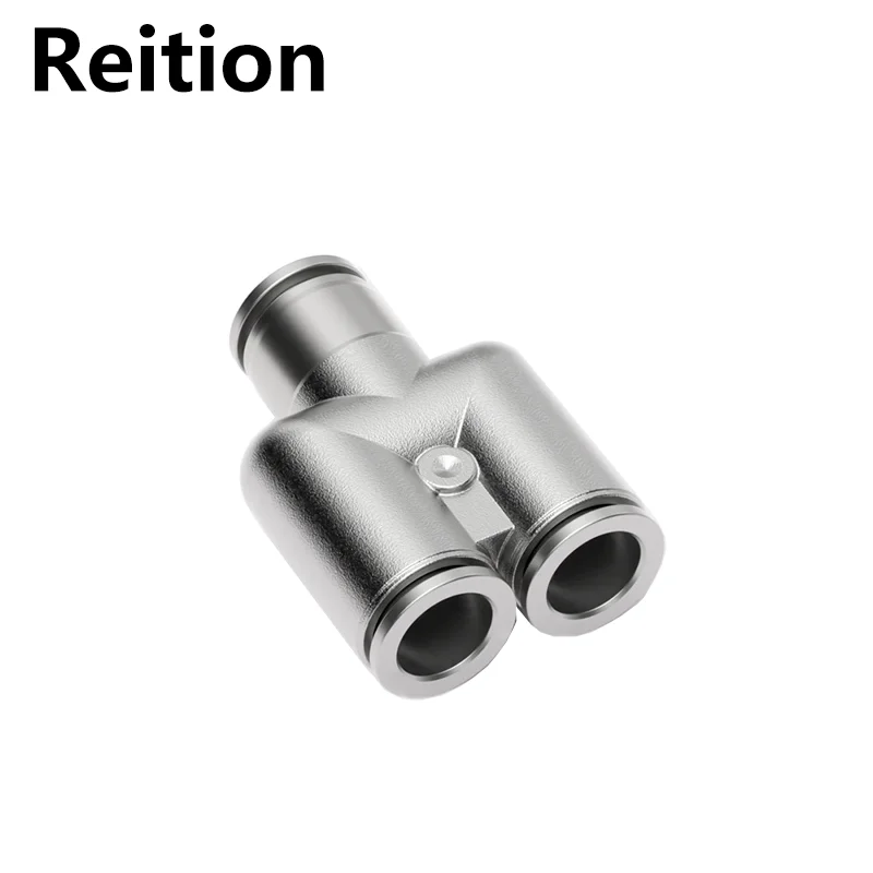 

Reition 304 PY4/6/8/10/12/16 Stainless steel quick plug tee Y-shaped 304 pneumatic quick change connector