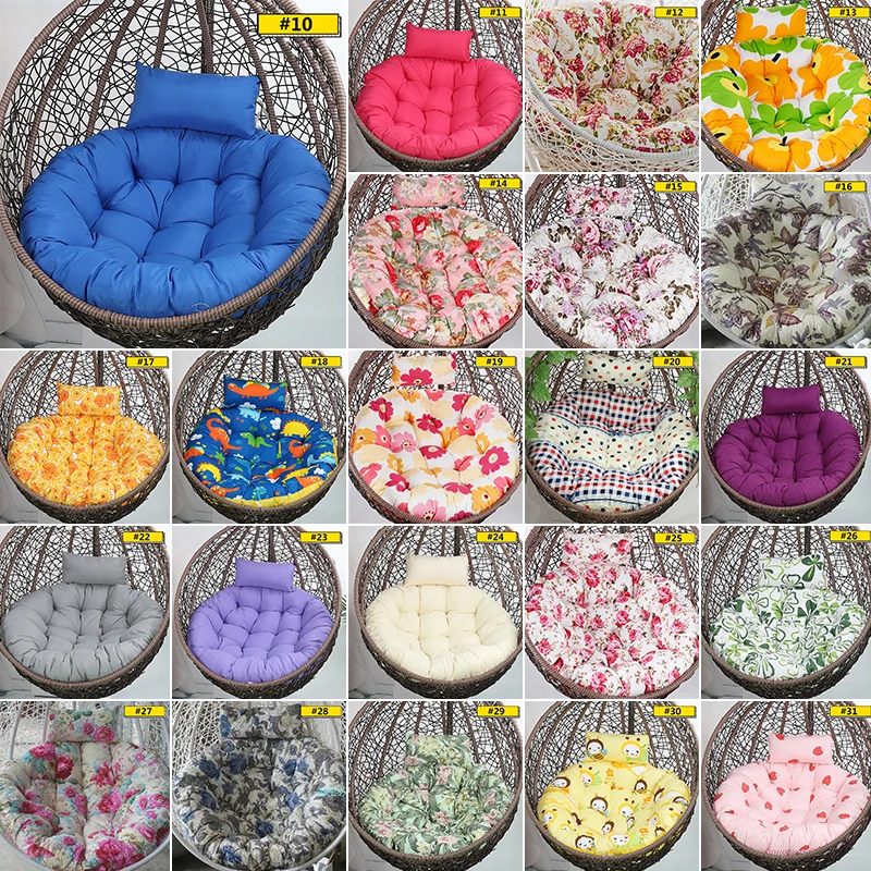 Columpio colgante sin relleno o relleno, funda de cojín para silla, cesta de huevo, redonda, desmontable, Papasan, para Patio y hogar