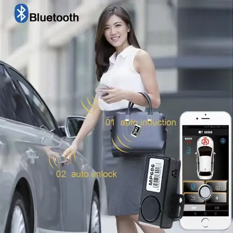PKE центральный замок Smart Key автосигнализации системы с Дистанционное включение выключение нажмите и универсальное приложение кнопки управления Пассивный Автозапуск MP686