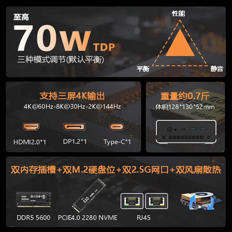 Komputer mini permainan kantor konsol mini