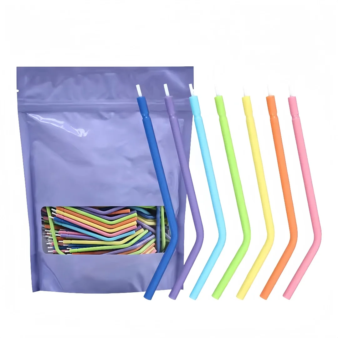 250pcs Disposable Dental Triple Syringe Tips Bagged Air-Water Spray Nozzles 3 Way Syringe Accessories for Dentistry Supplies