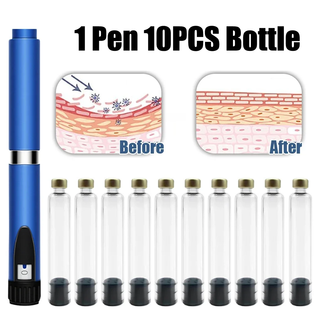 Magic Pen Tattoo Pen 10pcs Insulin Cartridges 3ml Empty Cassette Bottle for Lilly Insulin Injection Pen Medical Aesthetics