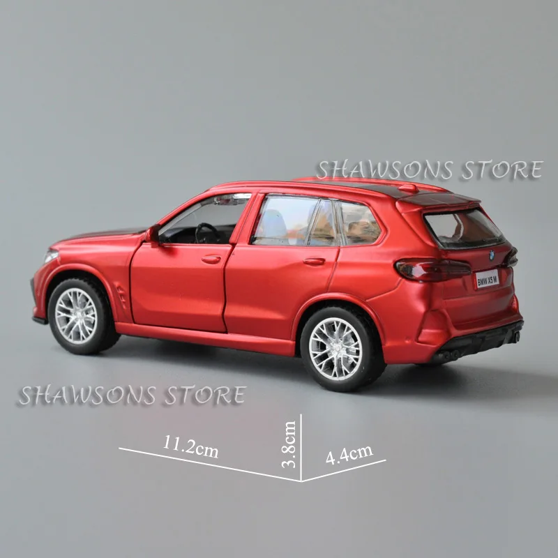 1:43 scala Diecast modello di auto in metallo giocattolo BMW X5 M SUV tirare indietro Replica in miniatura da collezione