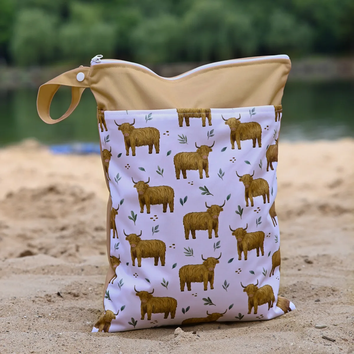 1 قطعة 30*40 سنتيمتر الطفل السفر حقيبة التخزين عربة طفل حقيبة للحمل حفاضات الجافة/الرطبة حقيبة مقاوم للماء القماش حفاضات حقيبة اليوغا حقيبة التخزين