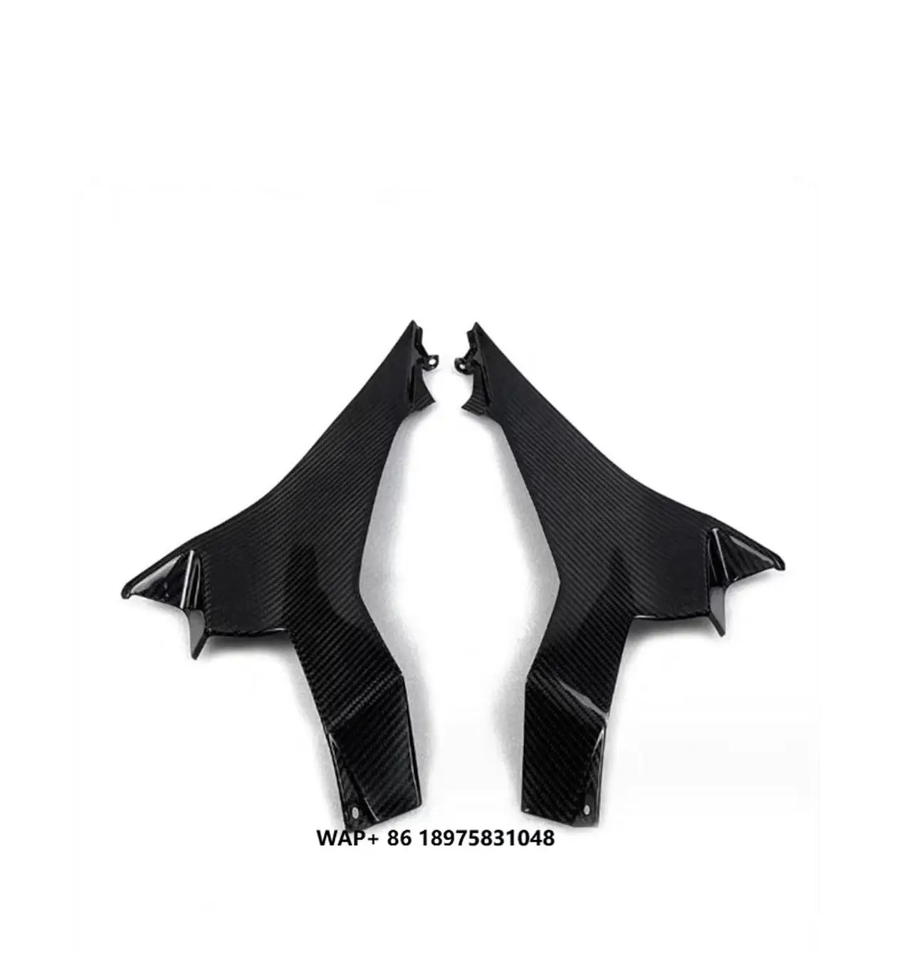 

For Ninja400 2018 Motorcycle Fairing Accessories Carbon Fiber Left and Right Fuel Tank Side Plate Covers Fairings