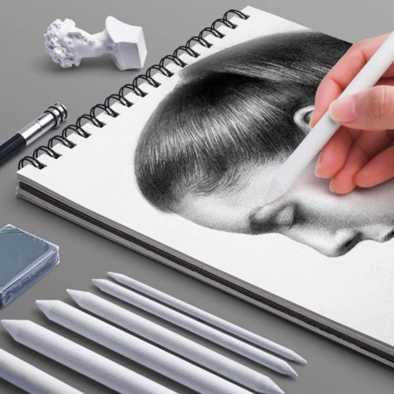 W89C 3/9PCS ศิลปินกระดาษผสมตอไม้และเครื่องปั่นอาร์ต TORTOLION