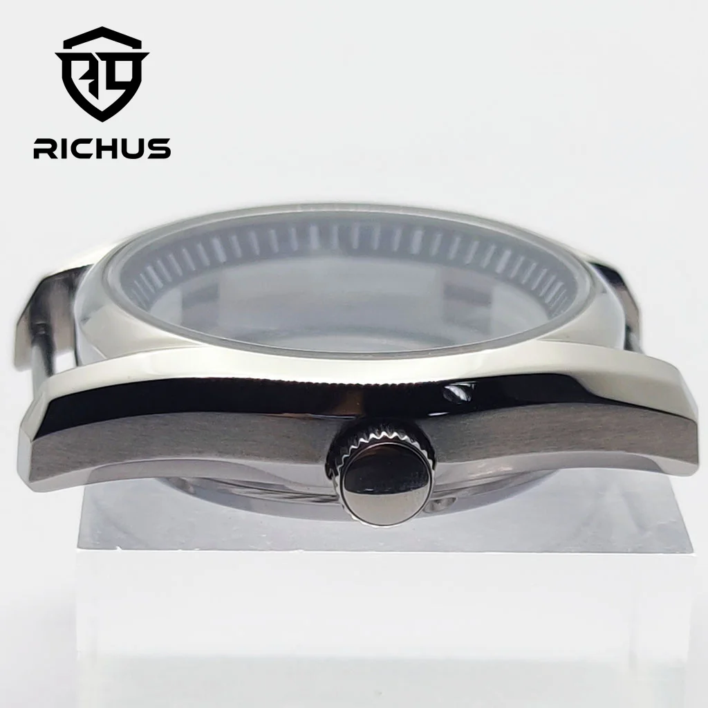 Корпус часов RICHUS 40 мм с циферблатом, стрелки подходят для часов NH34, NH35, NH36, аксессуары для часов с механизмом