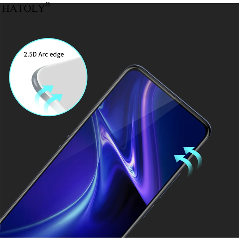 Vivo Z5x Glass Tempered Glass for Vivo Z5x Glass Film 9H HD Full Glue Cover Hard Phone Screen Protector for Vivo Z5x V1911A