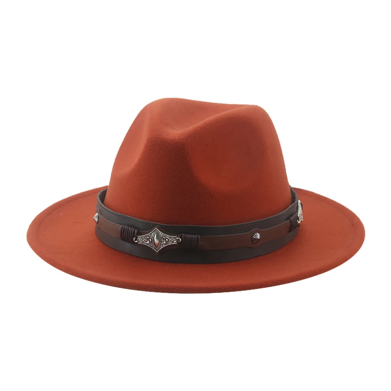 Hat Fedora Hats for Women Hats for Men Cowboy Hat Caps Big Size 62cm Western Cowboy Belt Cow Bands Fedoras Chapeau Feutre Homme