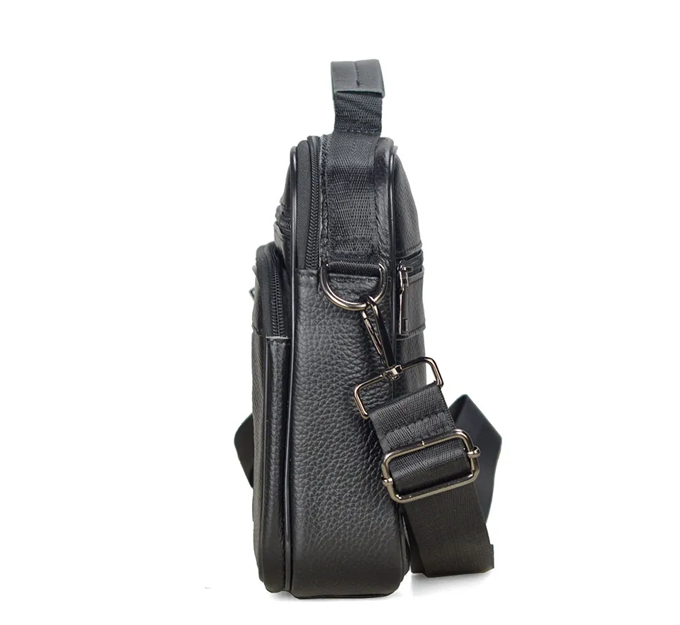 Neuankömmling Männer Umhängetasche Herren Echt leder Umhängetasche Junge Kaffee mittelgroße Handtaschen Tasche natürliche Haut Männer Aktentasche – Detail 12