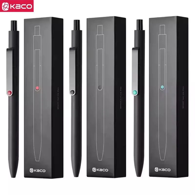 أقلام حبر جل MIDOT مقاس 0.5 مم من KACO، قلم كتابة سلس سريع الجفاف، حجم كبير للامتحانات ورق أعمال الواجبات المنزلية