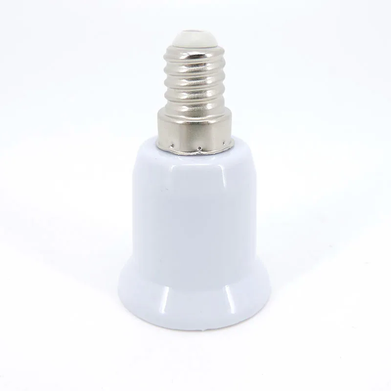 2pcs E14 To E27 Adapter Conversion Socket Fireproof Plastic Converter High Quality Material Socket Bulb Adapter Lamp Holder