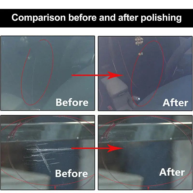 100g Car Windshield Polishing Powder Glass Mirrors Composite Polishing Powder Window Scratch Removal Imperfections Repair Tool