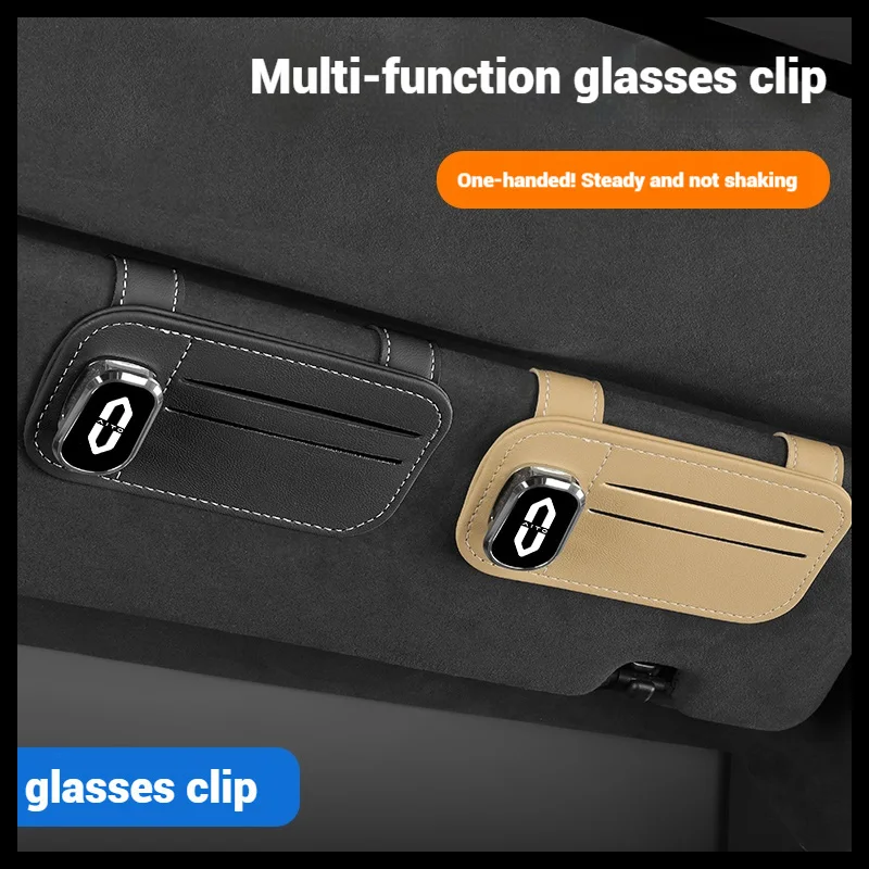 

Car Sunglasses Holder Car Logo Card Ticket Clip Car Sunglasses For AITO M5ev M7 M5 M9 2023 2024 2025 Car Interior Accessories