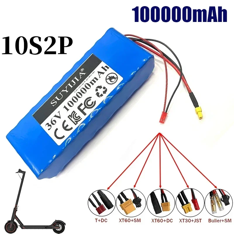 10S2P 36V 100000mAh 36v lithium electric scooter battery electric scooter 500W battery electric scooter 36v 10 s2p battery