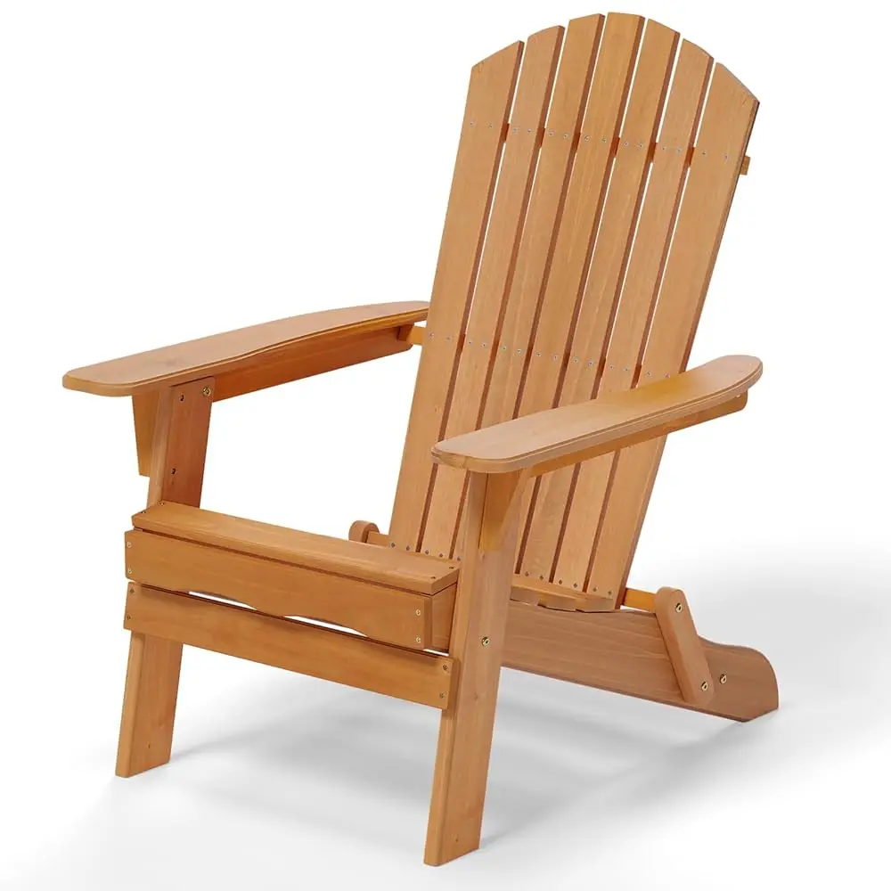

Folding Adironda Chair, Wood Adironda Chairs For Outdoor, Foldable Fire Pit Chairs For Patio, Bbq, Porch, Yard, Pool