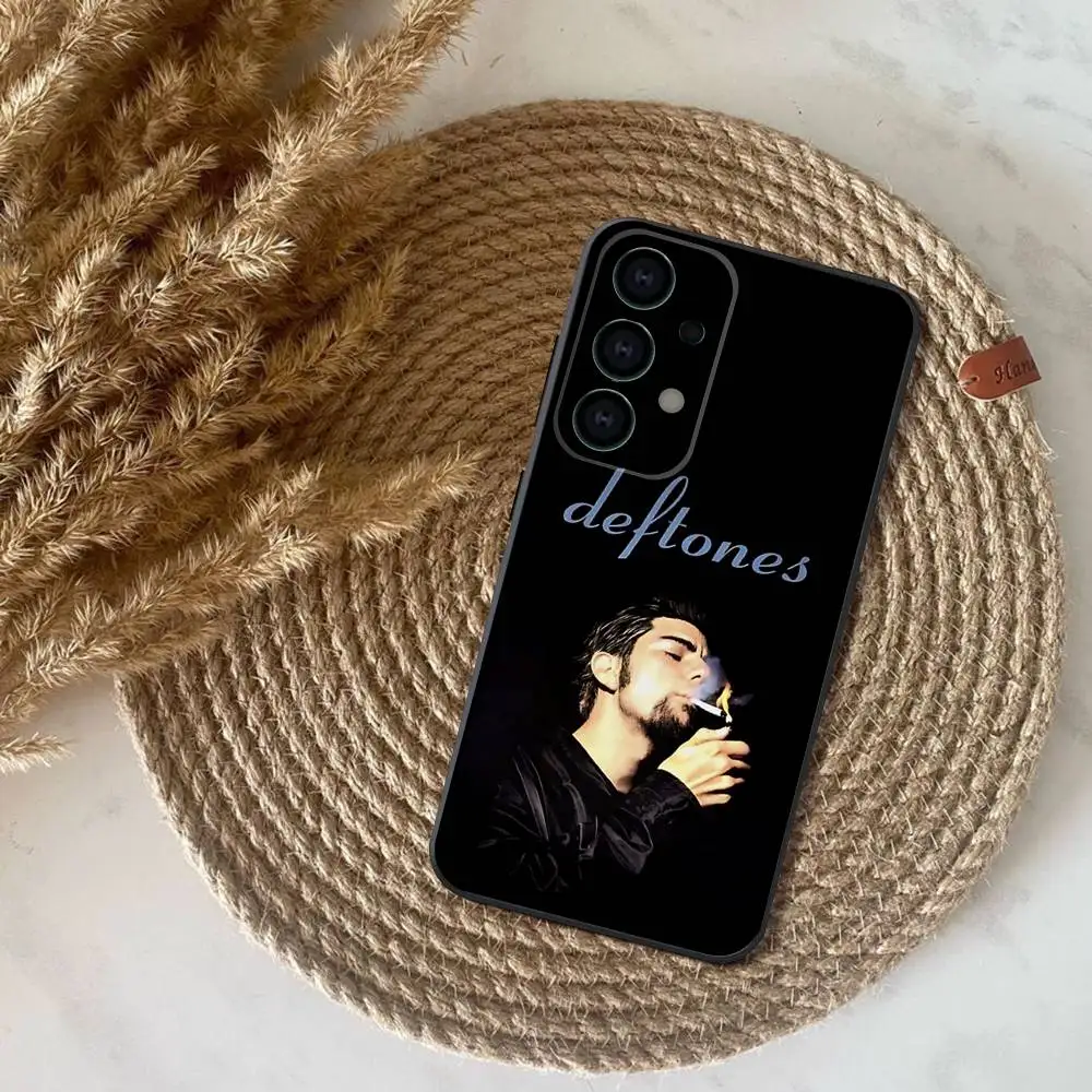 Phone Case For Samsung S25,S24,S21,S22,S23,S30,Ultra,S20,Plus,Fe,Lite,Note,10,9,Band D-Deftones 5G Black Cover