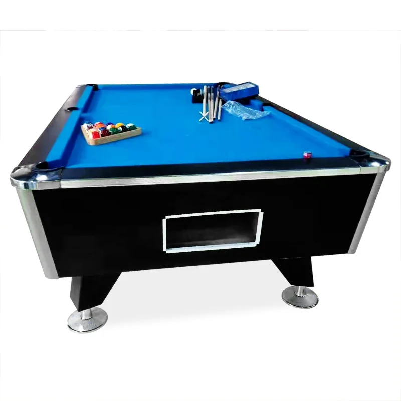 Popular Sell Coin Operated Slate Top 7FT 8FT  Billiard Pool Table for Club Indoor Entertainment