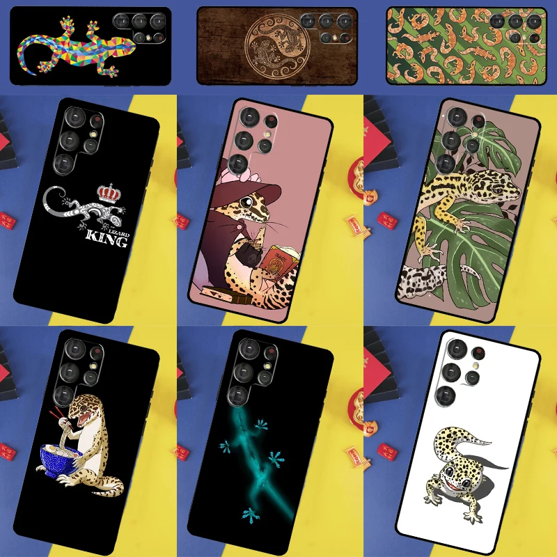 Gecko Lizard Case For Samsung Galaxy S23 S21 FE S20 FE S10e S8 S9 S10 Note 10 Plus Note 20 S22 Ultra Cover