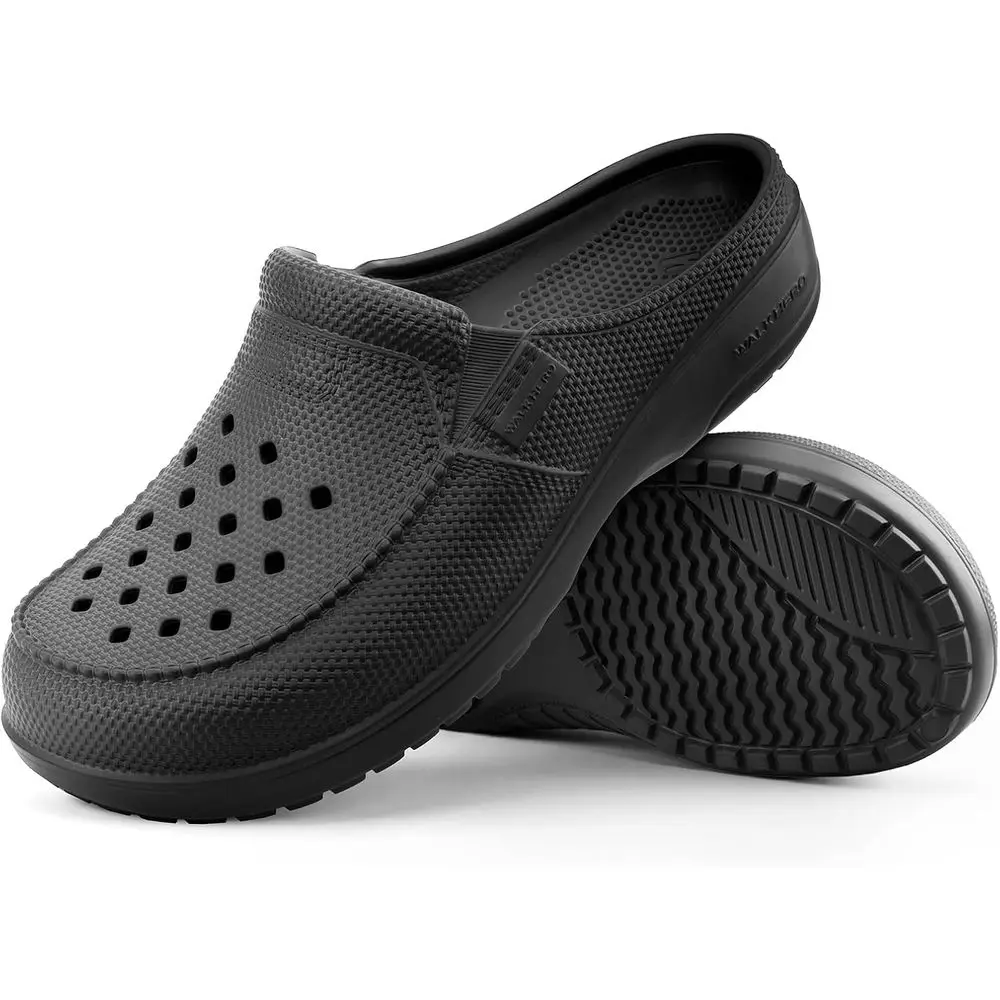 

Мужские сабо с поддержкой свода стопы, удобная амортизирующая стелька, ортопедические шлепанцы, легкие садовые туфли из ЭВА с противоскользящей подошвой