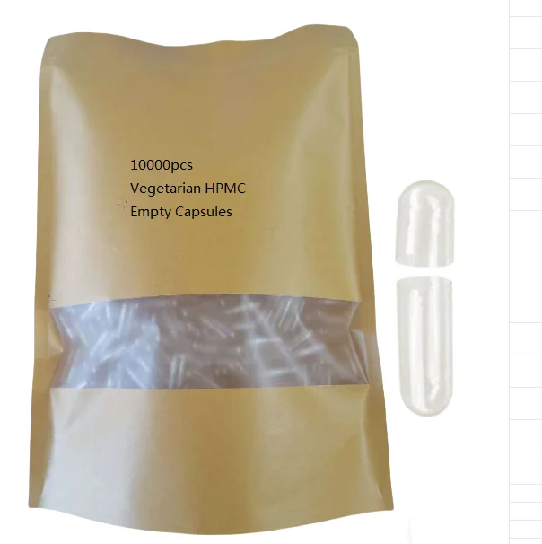 10000 шт. веганские капсулы РАЗМЕР 000 00 0 1 2 3 4 5 вегетарианские пустые капсулы HPMC кошерные халяльные пищевые полые «прозрачные»
