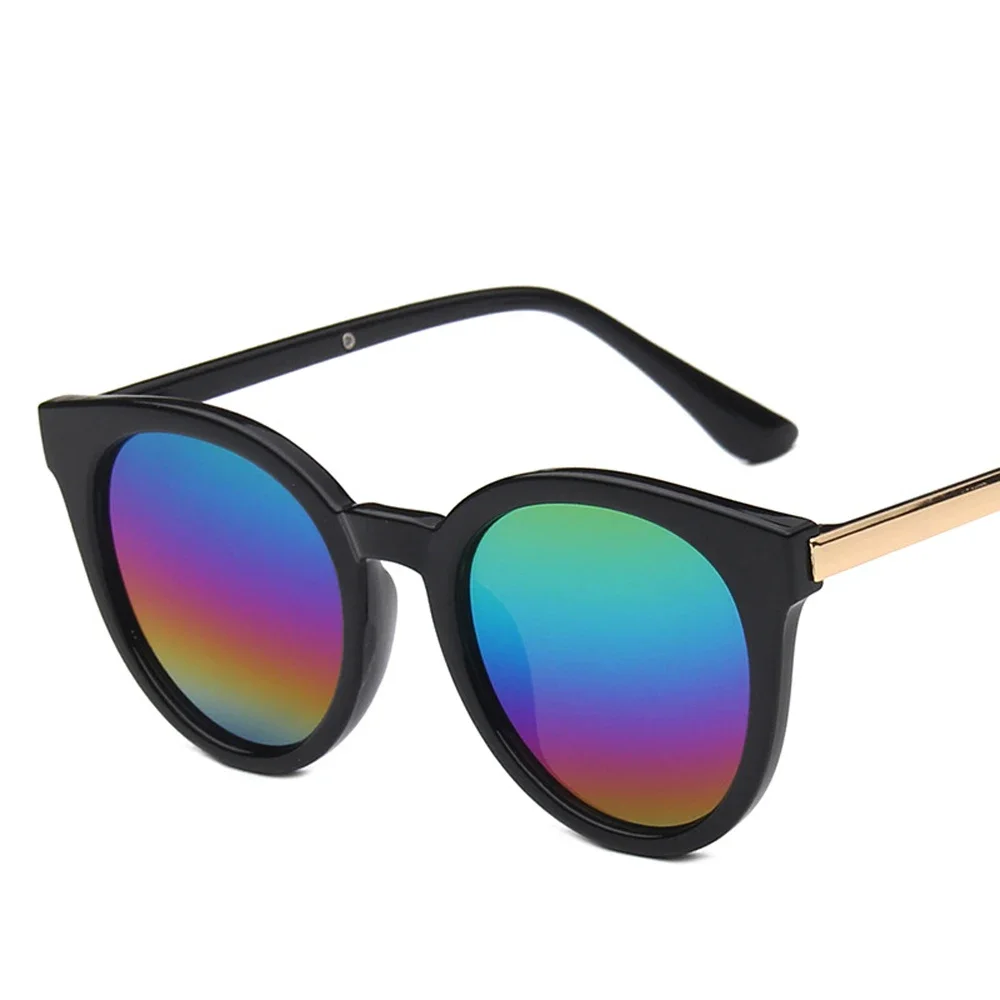 Modemarke Sonnenbrille Cat Eye mehrfarbig mit spiegel beschichteter Linse für Frauen