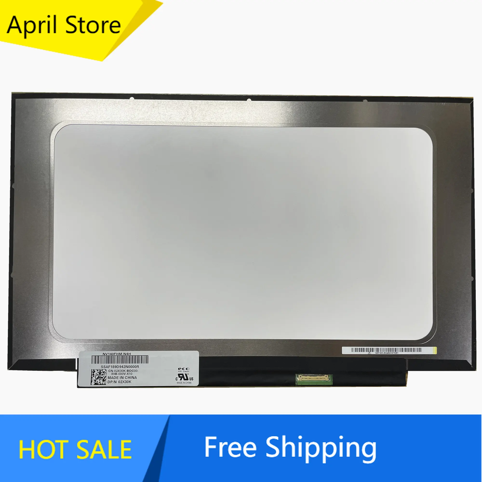 NV140FHM-N4H fit NV140FHM-N62 N61 N3B N47 N4C LP140WF7 SPC1 N140HCA-EBA NV140FHM-N4B LCD LED Screen 1920*1080 30 Pins IPS