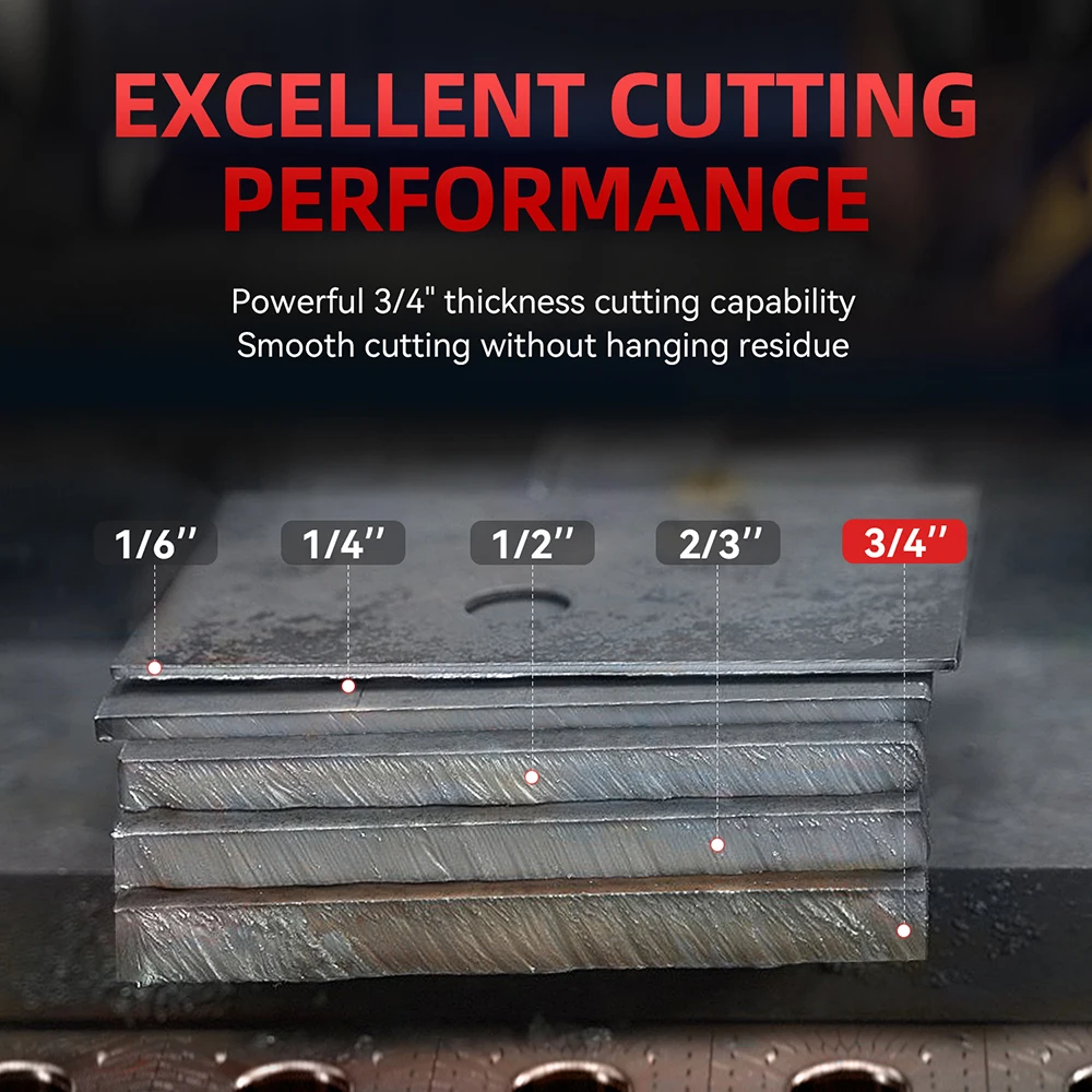 ANDELI 50A Plasma Cutting Machine HF Pilot ARC 2T/4T Non-Touch DC Inverter Plasma Cutter Max Cutting Thickness up to 16mm