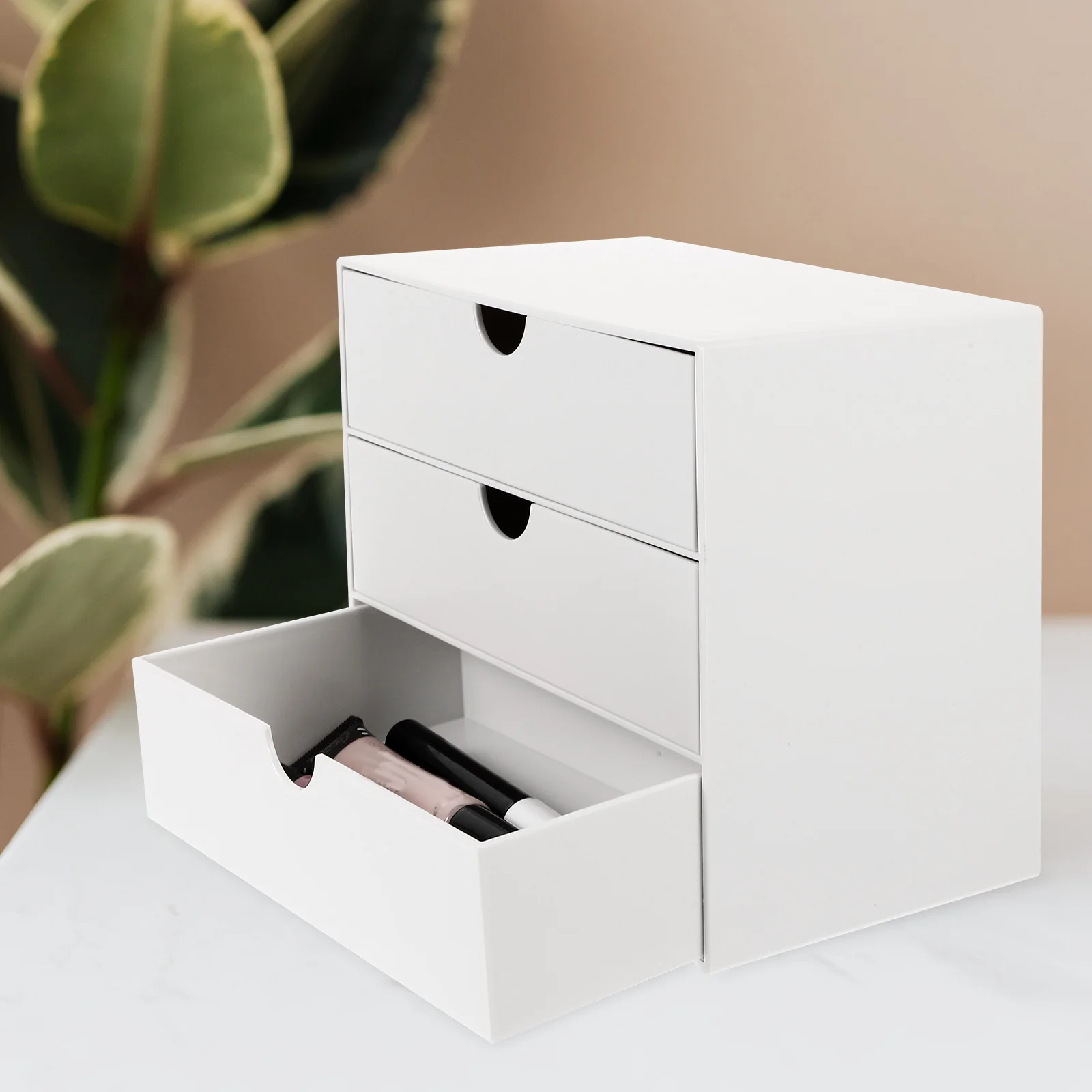 

Desktop Drawer Organizer Sturdy Material Large Capacity Storage Box For Office Home School Dorm Room Use