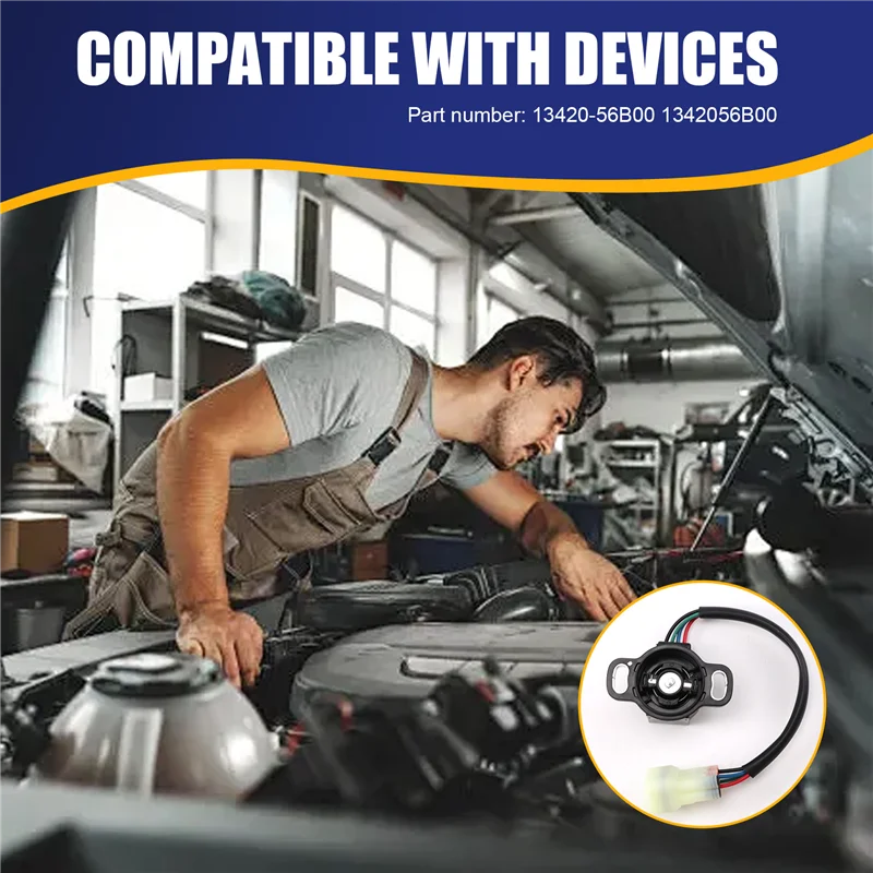 

AU28-Car Throttle Position Sensor With Wire Throttle Sensor TPS Sensor For Suzuki Sidekick 13420-56B00 1342056B00