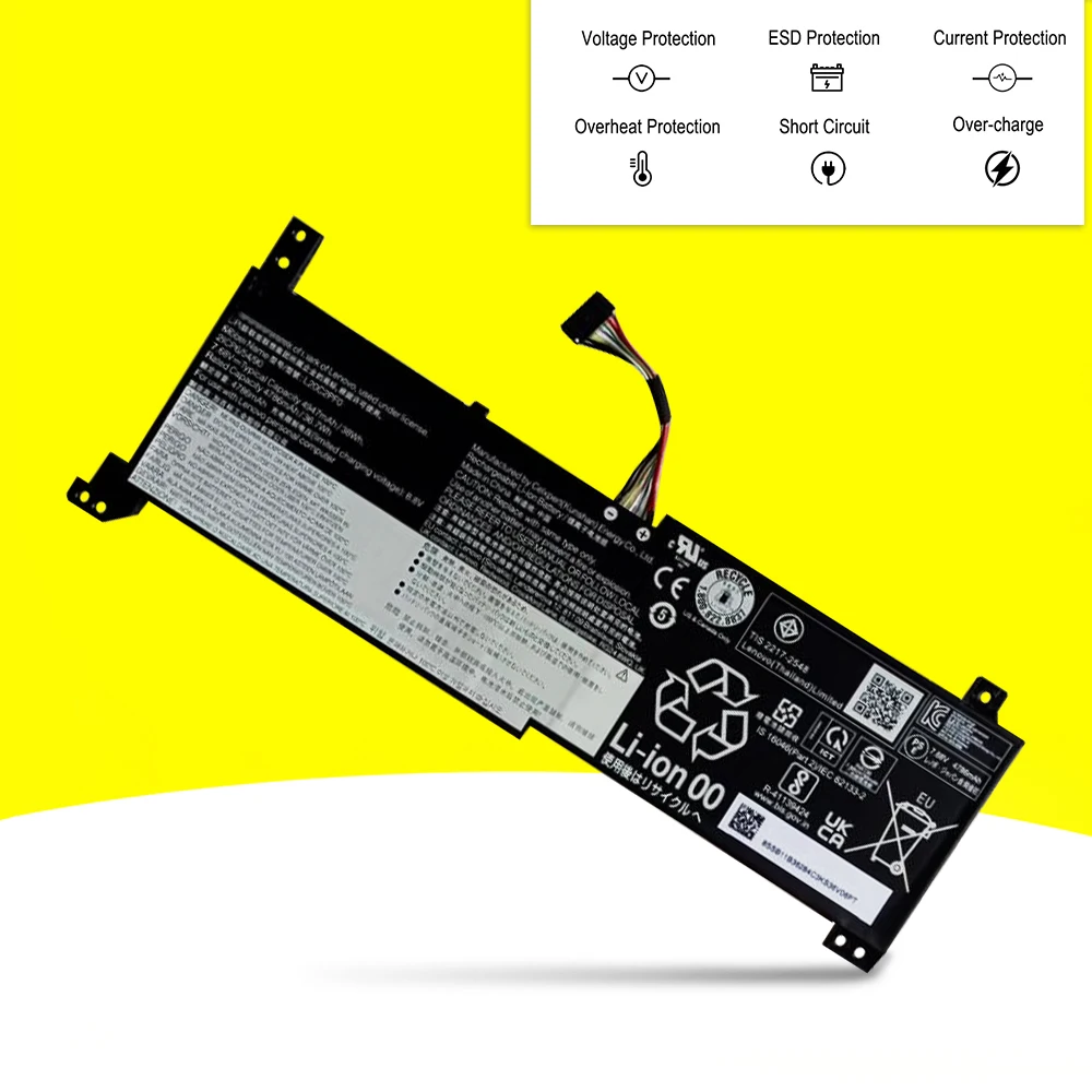 Imagem -04 - Bateria do Portátil para Lenovo L20c2pf0 L20m3pf0 para Lenovo S14 V14 V15 V17 G2-itl G2-ijl G2-alc G3-iap G3-aba Ideapad 314alc6 3-15alc6