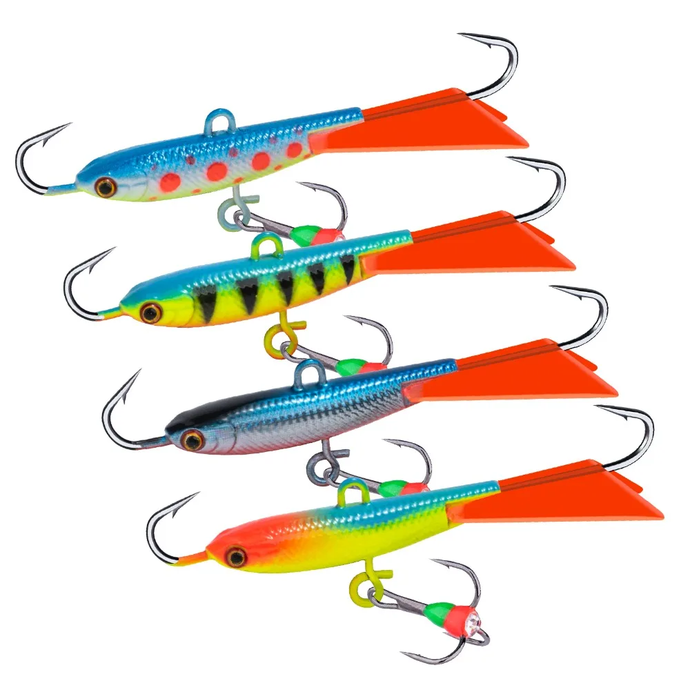 

Goture 36mm 10g Winter Ice Fishing Lure Balancer 3D Eyes Jig Bait Artificial Hard Lure Jigging Balanced Fishing Bait Wobbler Set