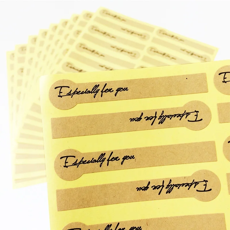 200pcs/lot Simple Especially for You Kraft Sealing Lable Sticker for DIY Gift Decor Baking Packaging Glass Jar Decor  Sticker