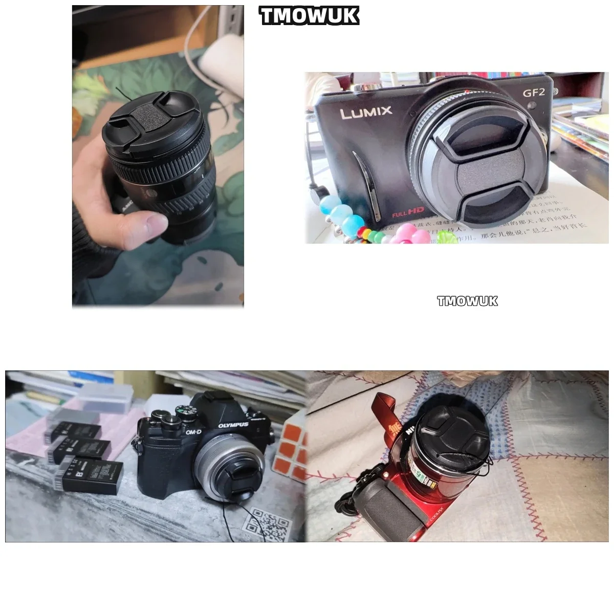 For PENTAX K-1 Mark II K-r KP K-50 Q7 LX 645D K-3 Camera Lens Cap Protective Cover Center Pinch Snap-on 49mm 52 55 58 62 67 72 7