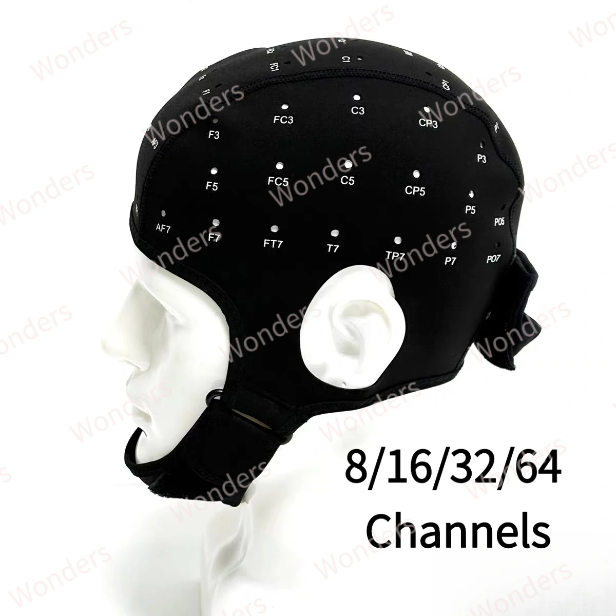 High Density EEG Cap 8 16 32 64 Channel Compatible Flexible Lightweight BCI ERP Research EEG Cap for Brain Computer Interface