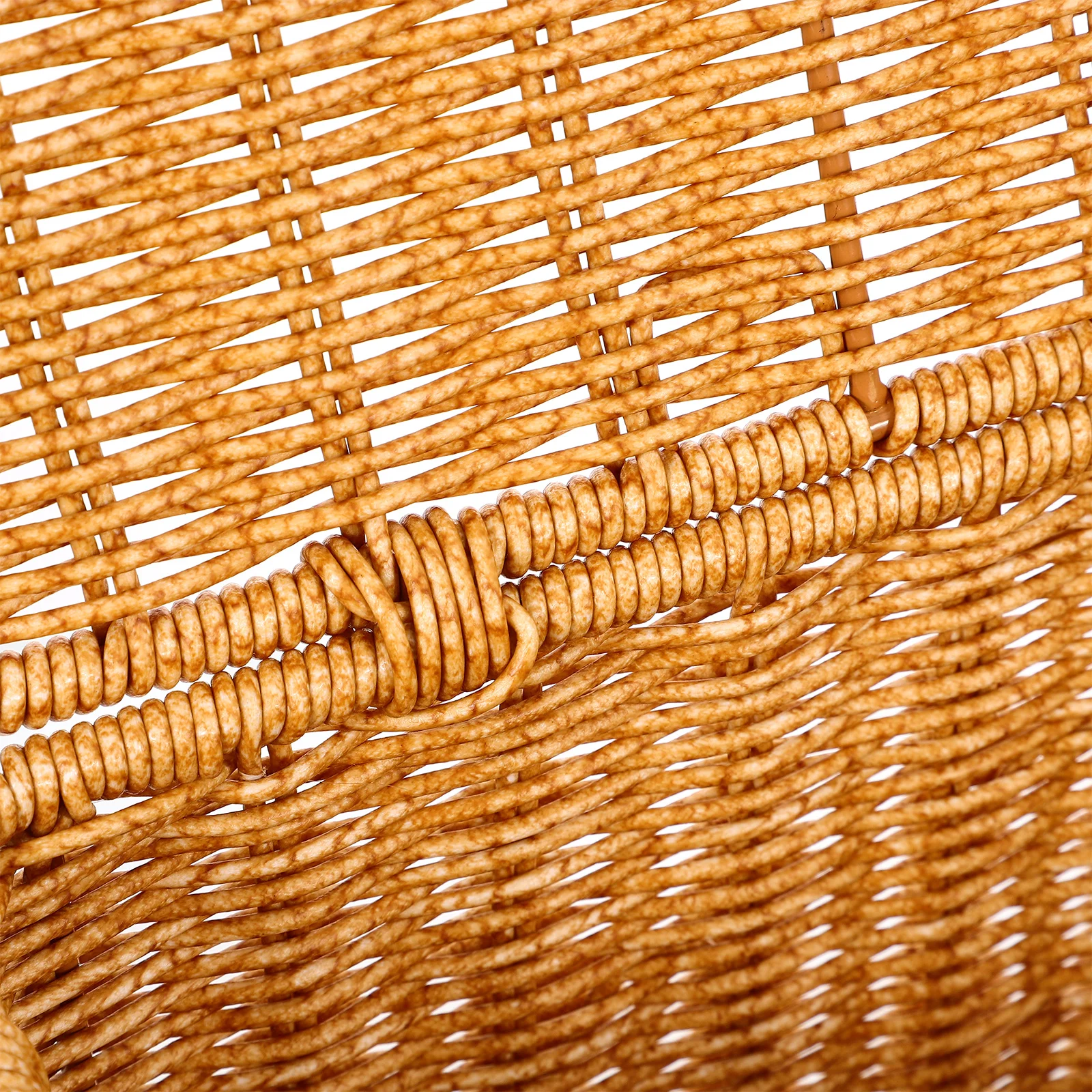 

Kitchen Storage Basket Weave Design for Food Fruits Vegetables Bread Organizer Woven Sundries Container with Handles Picnic Use